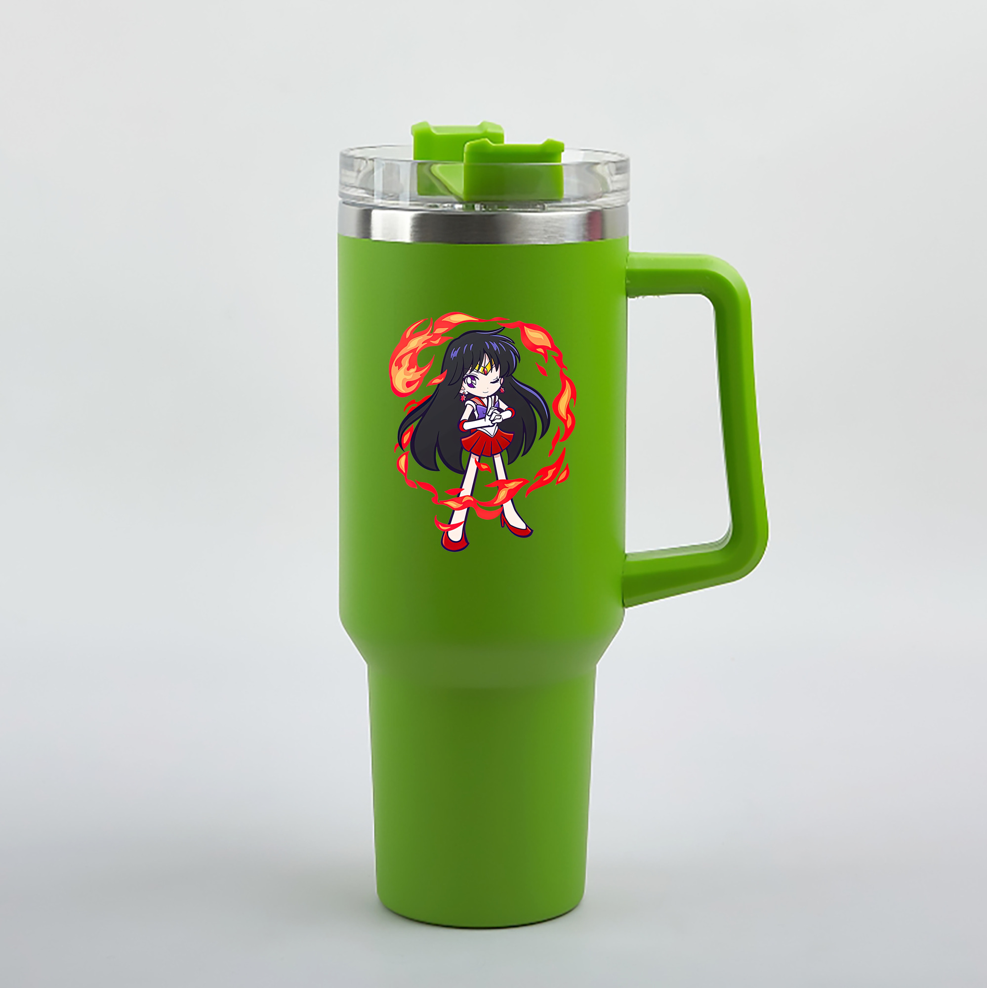 （画像用） 美少女戦士セーラームーン 火野レイ ひの レイ Sailor Moon Hino Rei （セーラーマーズ,Sailor Mars） 1200mL車用タンブラー（カラープリント）